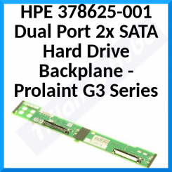 HPE 378625-001 Dual Port 2x SATA HDD Hard Drive Backplane Board for HP Prolaint DL320 G3 Series - Original Sealed HP pack