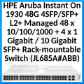 HPE Aruba Instant On 1930 48G 4SFP/SFP+ Switch - Switch - L2+ - Managed - 48 x 10/100/1000 + 4 x 1 Gigabit / 10 Gigabit SFP+ - rack-mountable