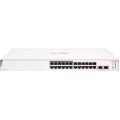 HPE Aruba Instant On 1830 24G 12p Class4 PoE 2SFP 195W Switch - Switch - smart - 12 x 10/100/1000 + 12 x 10/100/1000 (PoE+) + 2 x Gigabit SFP - desktop, rack-mountable - PoE+ (195 W)