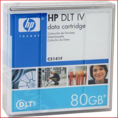 HPE DLT-IV Data Tape C5141F - 40 GB / 80 GB - Read / Write Cartridge