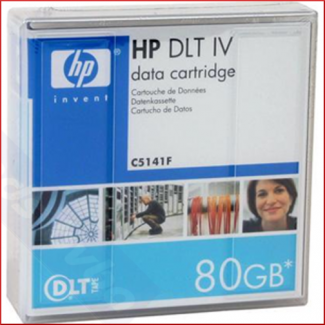 HPE DLT-IV Data Tape C5141F - 40 GB / 80 GB - Read / Write Cartridge