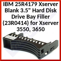 IBM 25R4179 Xserver Blank 3.5" Hard Disk Drive Bay Filler (23R0414) for Xserver 3550, 3650
