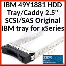 IBM 49Y1881 HDD Tray / Caddy 2.5" SCSI / SAS Original IBM tray for xSeries 346, SFF (Small Form Factor) Servers & Storage Systems. - Refurbished