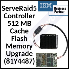 IBM ServeRAID 5 (M5110) Controller 512 MB Cache Flash Memory Upgrade 81Y4487 (Also for Lenovo Xsystems) - Original IBM Sealed Pack