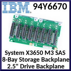 IBM System X3650 M3 SAS  8-Bay Storage Backplane 2.5" Drive Backplane 94Y6670