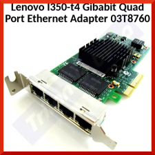 Lenovo I350-t4 Gibabit Quad Port Ethernet Adapter 03T8760 - In Perfect Condition - Refurbished