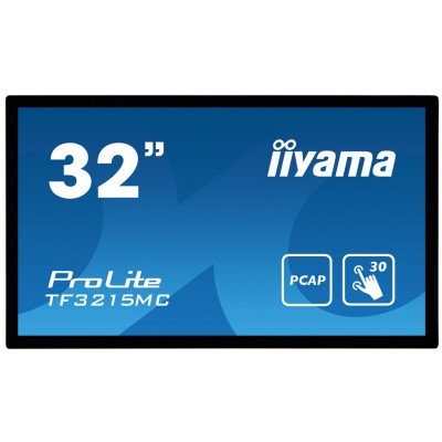 Iiyama ProLite TF3215MC-B2 LCD monitor 31.5" open frame touchscreen 1920 x 1080 Full HD (1080p) VA 500 cd/m² 3000:1 8 ms HDMI, VGA, DisplayPort black