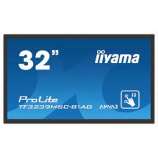 Iiyama ProLite TF3239MSC-B1AG - 32" Diagonal Class (31.5" viewable) LED-backlit LCD display - interactive digital signage - with touchscreen - 1080p (Full HD) 1920 x 1080 - edge-lit - matte black