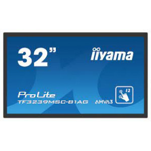 Iiyama ProLite TF3239MSC-B1AG - 32" Diagonal Class (31.5" viewable) LED-backlit LCD display - interactive digital signage - with touchscreen - 1080p (Full HD) 1920 x 1080 - edge-lit - matte black