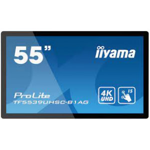 Iiyama ProLite TF5539UHSC-B1AG - 55" Diagonal Class LED-backlit LCD display - interactive digital signage - with touchscreen (multi touch) - 4K UHD (2160p) 3840 x 2160 - matte black