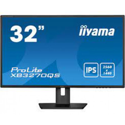 Iiyama ProLite XB3270QS-B5 LED monitor 31.5" 2560 x 1440 WQHD @ 60 Hz IPS 250 cd/m² 1200:1 4 ms HDMI, DVI-D, DisplayPort speakers matte black