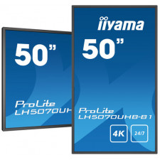 Iiyama 50” Professional Digital Signage display with 24/7, 4K UHD and 700cd/m² high brightness performance