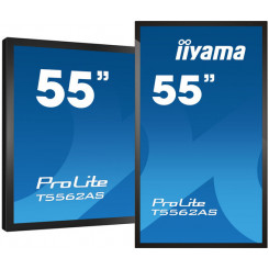 Iiyama T5562AS-B1 Signage Display Interactive flat panel 138.7 cm (54.6") VA 500 cd/m² 4K Ultra HD Black Touchscreen Built-in processor Android 8.0 24/7