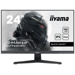 iiyama G-MASTER Black Hawk G2445HSU-B1 - LED monitor - 24" - 1920 x 1080 Full HD (1080p) @ 100 Hz - IPS - 250 cd/m - 1300:1 - 1 ms - HDMI, DisplayPort - speakers - matte black