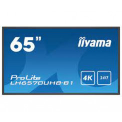 Iiyama ProLite LH6570UHB-B1 - 65" Diagonal Class (64.5" viewable) LED-backlit LCD display - digital signage - Android - 4K UHD (2160p) 3840 x 2160 - black, matte finish