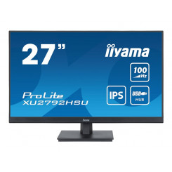Iiyama ProLite XU2792HSU-B6 - LED monitor - 27" - 1920 x 1080 Full HD (1080p) @ 100 Hz - IPS - 250 cd/m - 1300:1 - 0.4 ms - HDMI, DisplayPort - speakers - matte black