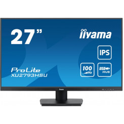 Iiyama ProLite XU2793HSU-B6 - LED monitor - 27" - 1920 x 1080 Full HD (1080p) @ 100 Hz - IPS - 250 cd/m - 1000:1 - 1 ms - HDMI, DisplayPort - speakers - matte black