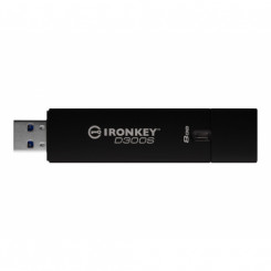 Kingston 128GB IronKey D300S Managed - USB flash drive - encrypted - 128 GB - USB 3.1 Gen 1 - FIPS 140-2 Level 3