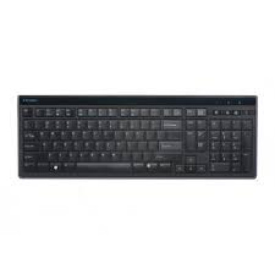 Kensington Pro Fit Low-Profile Desktop Set - Keyboard and mouse set - wireless - 2.4 GHz - French - black
