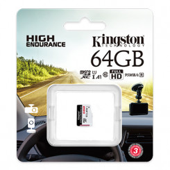 Kingston High Endurance - Flash memory card - 64 GB - A1 / UHS-I U1 / Class10 - microSDXC UHS-I