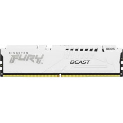 Kingston FURY Beast RGB - DDR5 - kit - 32 GB: 2 x 16 GB - DIMM 288-pin - 5600 MHz / PC5-44800 - CL40 - 1.25 V - white