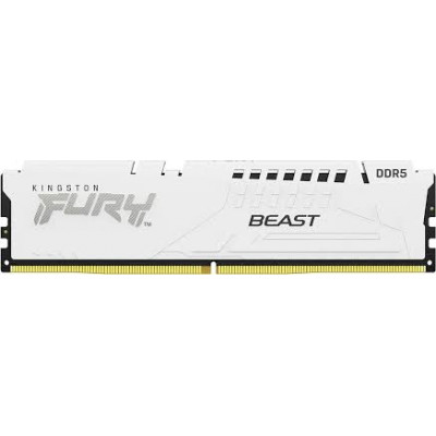 Kingston FURY Beast RGB - DDR5 - module - 32 GB - DIMM 288-pin - 5600 MHz / PC5-44800 - CL40 - 1.25 V - unbuffered - on-die ECC - white