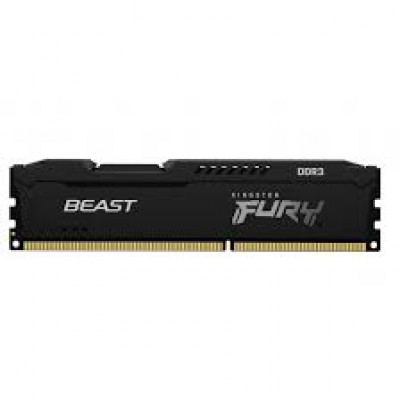 Kingston FURY Beast - DDR3 - kit - 16 GB: 2 x 8 GB - DIMM 240-pin - 1600 MHz / PC3-12800 - CL10 - 1.5 V - unbuffered - non-ECC - black