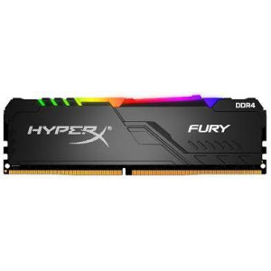 Kingston HyperX FURY RGB - DDR4 - kit - 64 GB: 4 x 16 GB - DIMM 288-pin - 3200 MHz / PC4-25600 - CL16 - 1.35 V - unbuffered - non-ECC - black
