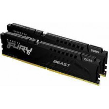 Kingston FURY Beast - DDR5 - kit - 32 GB: 2 x 16 GB - DIMM 288-pin - 5200 MHz / PC5-41600 - CL40 - 1.25 V - unbuffered - on-die ECC - black