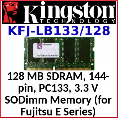 Kingston 128 MB SODimm Memory KFJ-LB133/128 (Bundle of 4 Pieces)