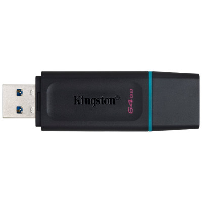 Kingston 64 GB DataTraveler Exodia 64 GB USB 3.2 (Gen 1) Flash Drive DTX/64GB - Black, Teal