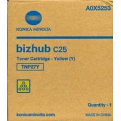 Konica Minolta TN-P27Y Yellow Original Toner Cartridge (4500 Pages) for Konica Minolta BIZHUB C25