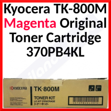 Kyocera TK-800M Magenta Original Toner Cartridge 370PB4KL (10000 Pages)