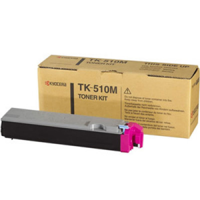 Kyocera TK-510M Magenta Toner Cartridge (8000 Pages) - Original Kyocera pack for FSC5020n, FSC5025n, FSC5030n
