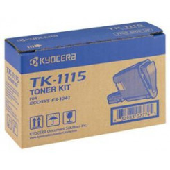 Kyocera TK-1115 Black Toner Original Cartridge (1600 Pages) for Kyocera FS-1041, FS-1220 mfp, FS-1320 mfp