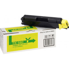 Kyocera TK-540Y Yellow Toner Original Cartridge (4000 Pages) for Kyocera FS-C5100n, FS-C5100dn