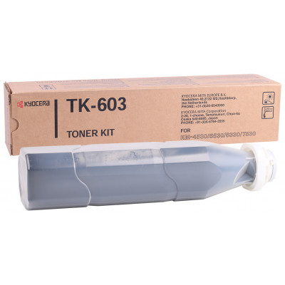 Kyocera TK-603 Black Toner Original Cartridge (30000 Pages) for Kyocera KM-4830, KM-5530, KM-6630