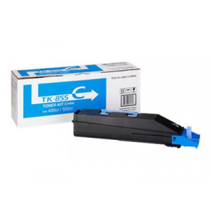 Kyocera TK-855C Cyan Toner Original Cartridge (18000 Pages) for Kyocera TaslAlfa 400ci, 500ci, 552ci