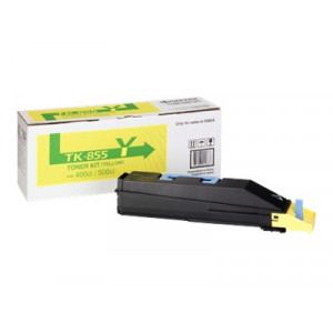 Kyocera TK-855Y Yellow Toner Original Cartridge (18000 Pages) for Kyocera TaslAlfa 400ci, 500ci, 552ci