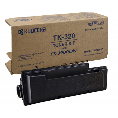 Kyocera TK-320 Black Toner Original Cartridge (15000 Pages) for Kyocera FS-3900DN, FS-3900DTN, FS-4000DN, FS-4000DTN