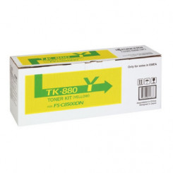 Kyocera TK-880Y Yellow Toner Cartridge (18000 Pages) - Original Kyocera pack for FSC8500
