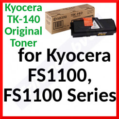 Kyocera TK-140 Black Original Toner Cartridge (4000 Pages) for Kyocera FS1100, FS1100 Series