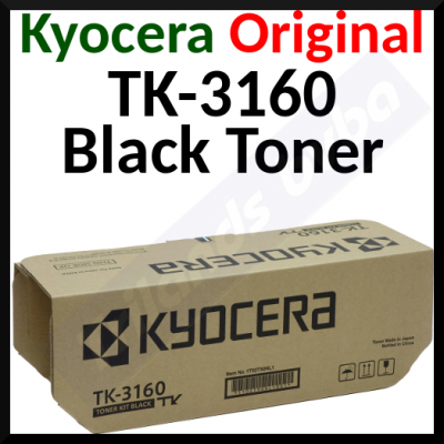 Kyocera TK-3160 Original BLACK Toner Cartridge (12500 Pages)