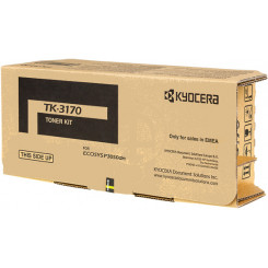 Kyocera TK-3170 Black Original Toner Cartridge 1T02T80NL0 (15500 Pages) for Kyocera ECOSYS P3045DN, P3050DN, P3055DN, P3060TD