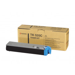 Kyocera TK-520C Cyan Original Toner Cartridge (4000 Pages) for Kyocera FSC5015, FS5015n