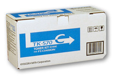 Kyocera TK-570C Cyan Original Toner Cartridge (12000 Pages) for Kyocera FS-C5400, FS-C5400dn