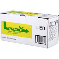 Kyocera TK-570Y Yellow Toner Original Cartridge (12000 Pages) for Kyocera FS-C5400, FS-C5400dn