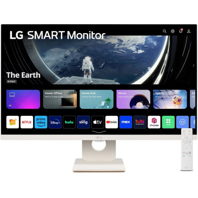 LG MyView 27SR50F-W - LED monitor - Smart - 27" - 1920 x 1080 Full HD (1080p) - IPS - 250 cd/m - 1000:1 - HDR10 - 14 ms - 2xHDMI - speakers