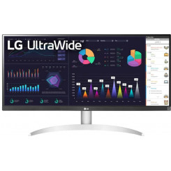 LG 29WQ600-W - LED monitor - 29" - 2560 x 1080 UWFHD @ 100 Hz - IPS - 250 cd/m - 1000:1 - HDR10 - 1 ms - HDMI, DisplayPort, USB-C - speakers
