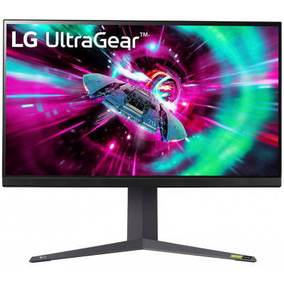 LG UltraGear 32GR93U-B - GR93U Series - LED monitor - gaming - 32" (31.5" viewable) - 3840 x 2160 4K @ 144 Hz - IPS - 500 cd/m - 1000:1 - DisplayHDR 400 - 1 ms - 2xHDMI, DisplayPort - purple grey